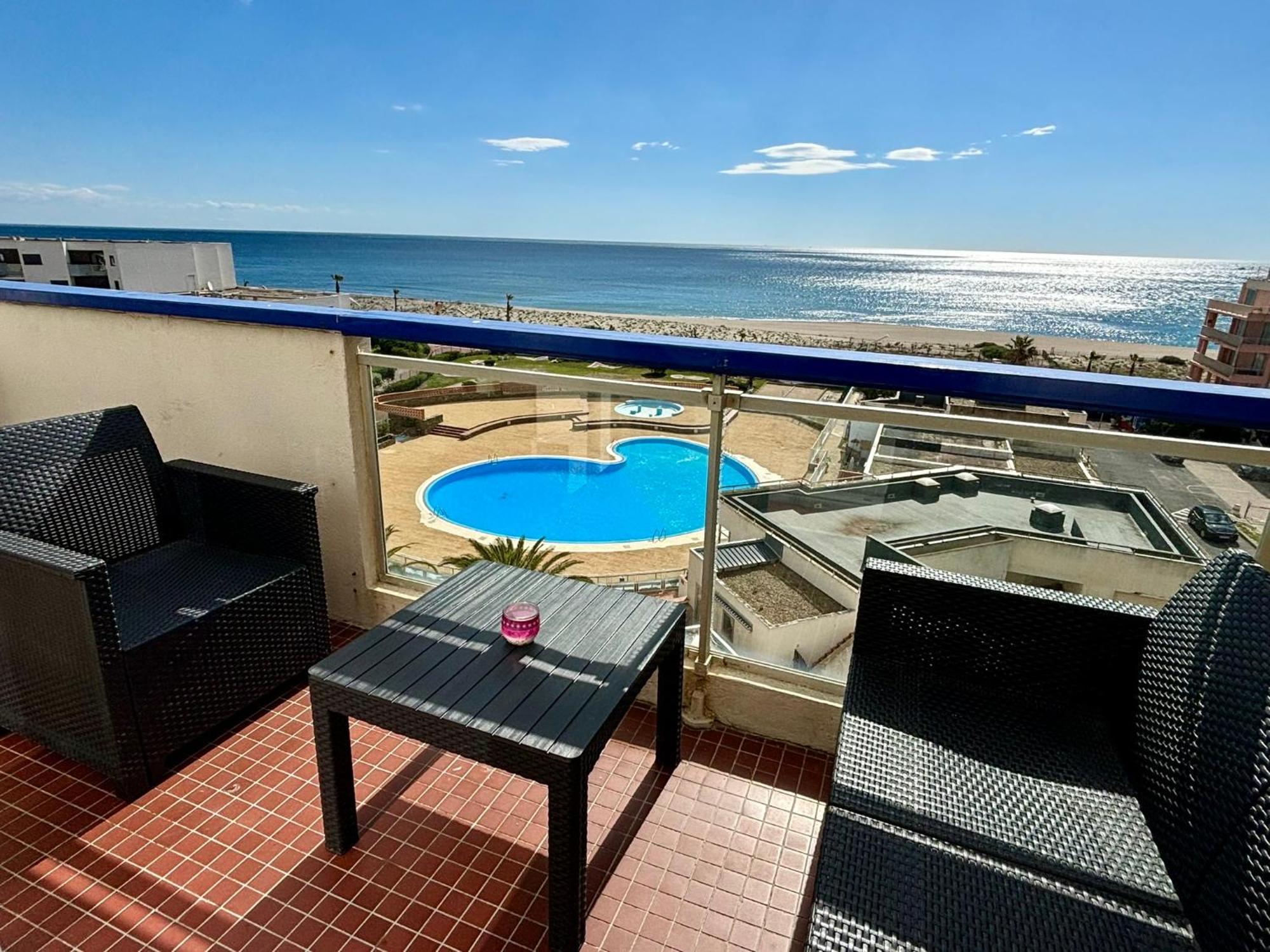 *Au Lydia* Appartement Vue Sur Mer, Avec Piscine. Le Barcarès Zewnętrze zdjęcie